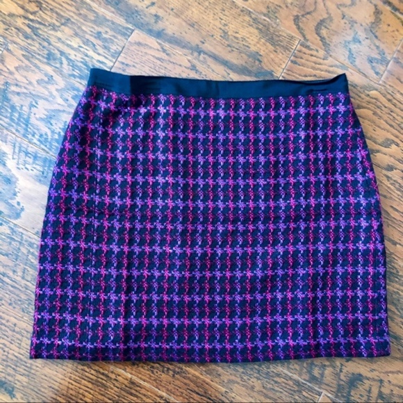 LOFT Dresses & Skirts - LOFT Purple Tweed Mini Skirt